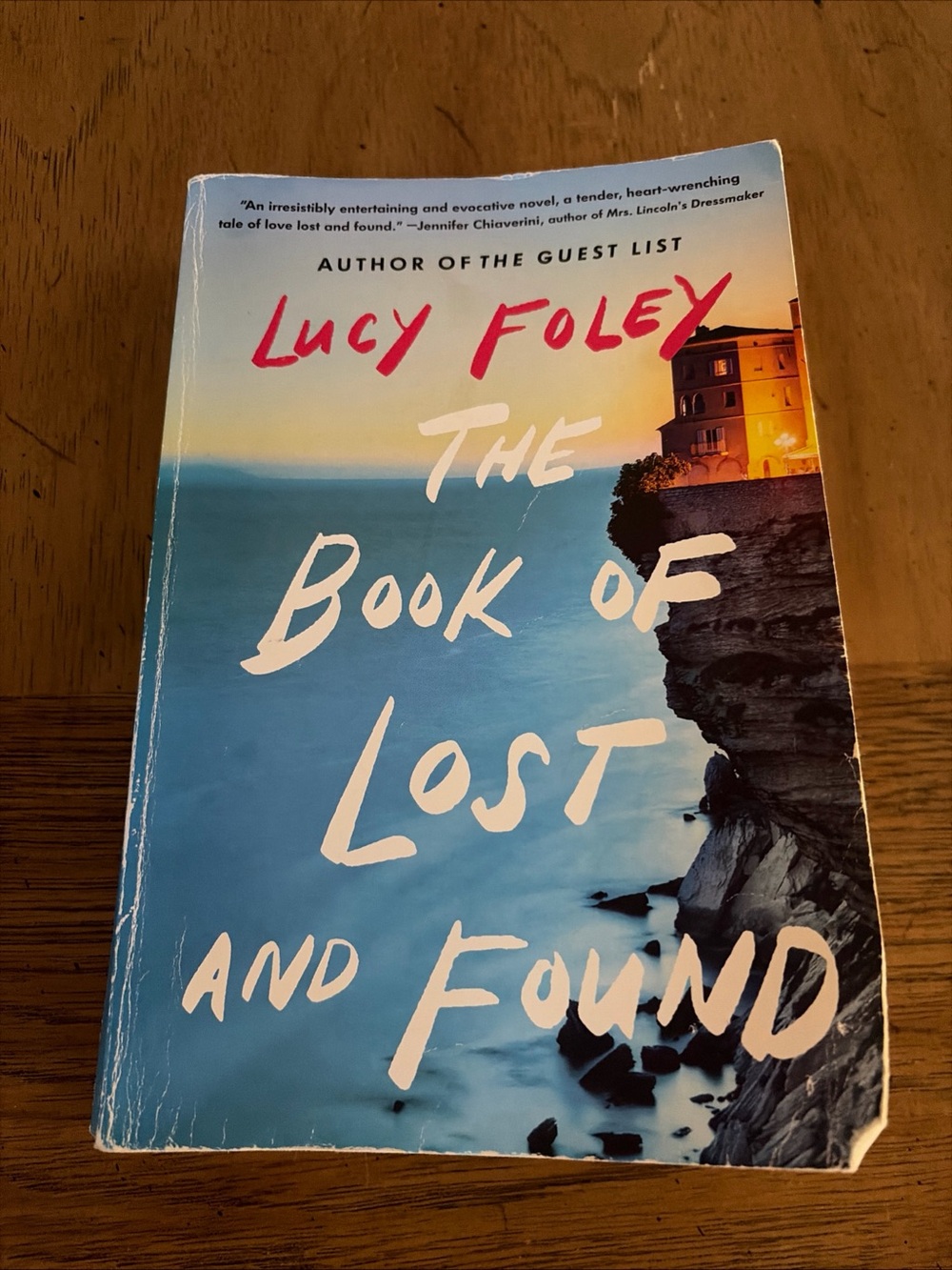 Lucy Foley "The Book of Lost and Found" Paperback Book  - Blue Beach Cover